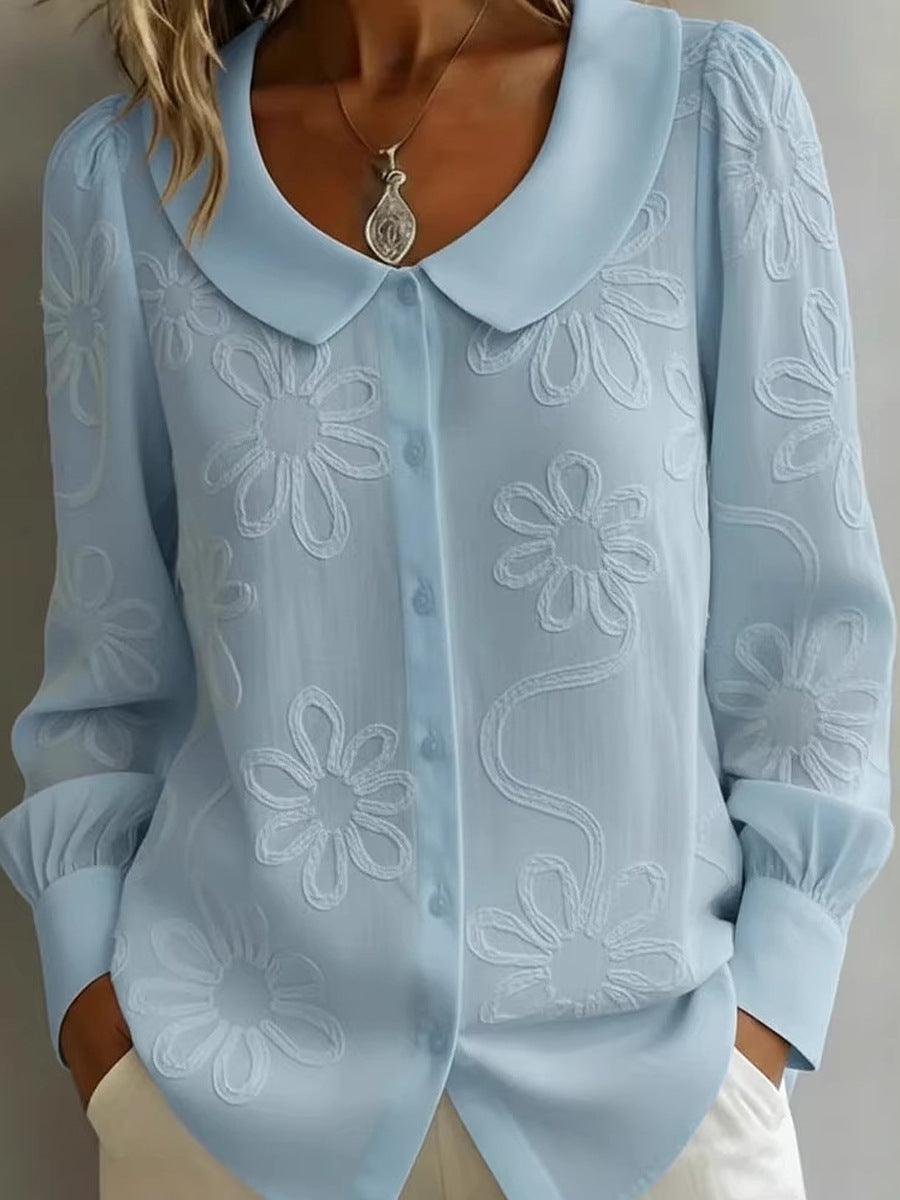 ✨【S-2XL】 Francuska retro koszula z haftem 2026