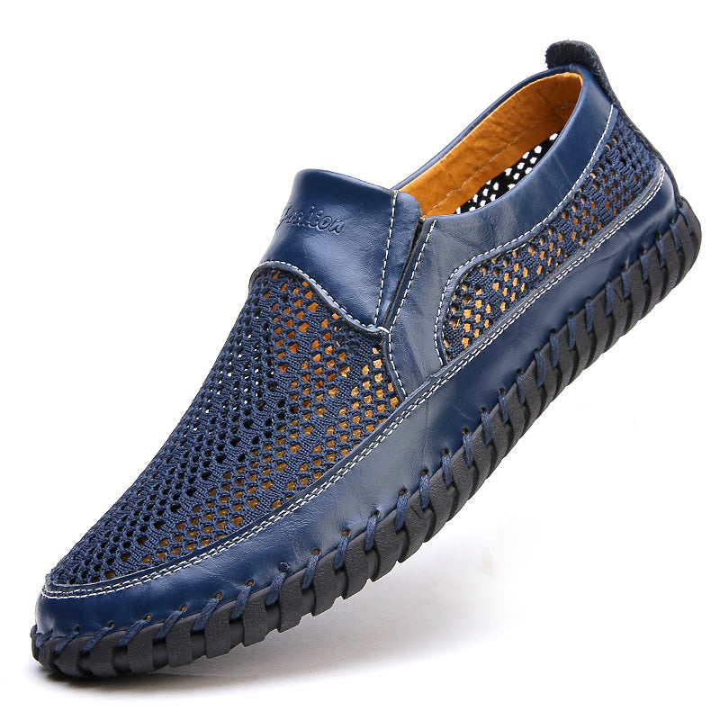 【38-48】👞Nove proljetne i ljetne muške mrežaste kožne cipele-velike veličine, otporne na znoj i mirise, prozračne i udobne