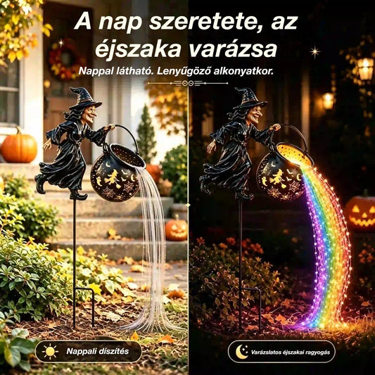 🧙♀️🎃 Boszorkányüst Kerti Lámpa LED Fénnyel – Lenyűgöző Kültéri Dekorációk 🔮✨