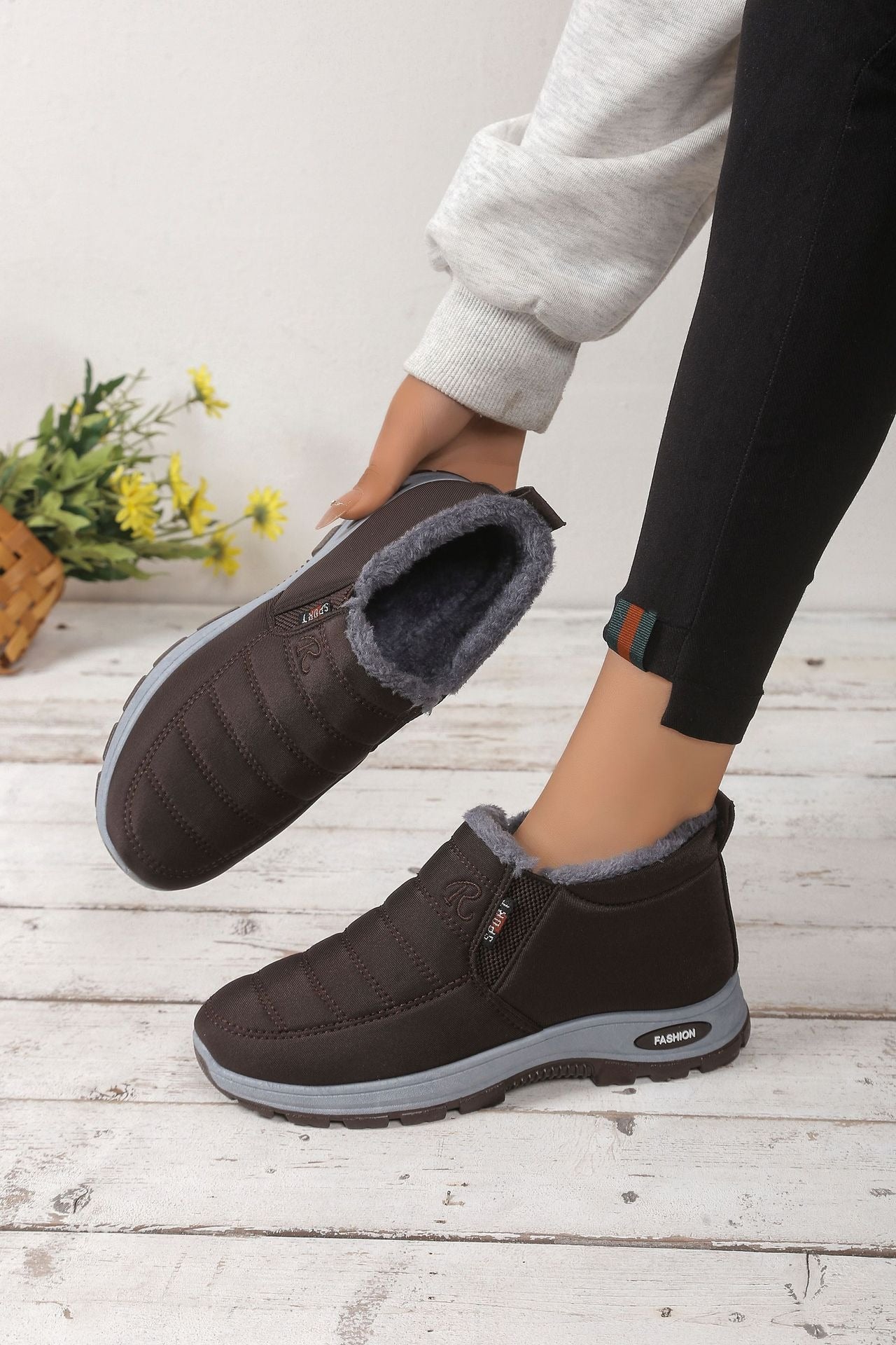 đ„Ăltimo dĂa â 50% de descuento đă35-48ăBotas Unisex de Invierno con Forro de Felpa, CĂĄlidas, CĂłmodas y Antideslizantes para el FrĂo
