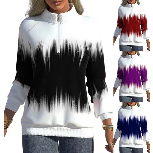 😍 Venta de invierno 💜【Tallas S-5XL】Nueva colección 2025, sudadera de cuello semialto para otoño e invierno