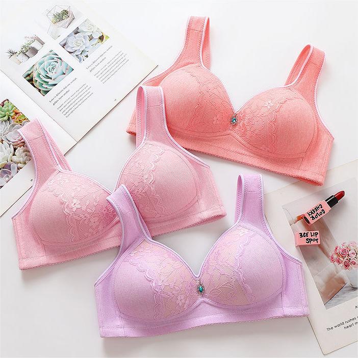 【Paket od 3】🌼Ženski čipkasti bežični grudnjak velike veličine 3557792