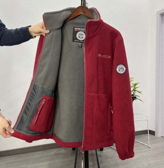 ❄【XS-3XL】Muška ležerna, topla jesensko-zimska jakna od debelog baršunastog flisa, plus veličine