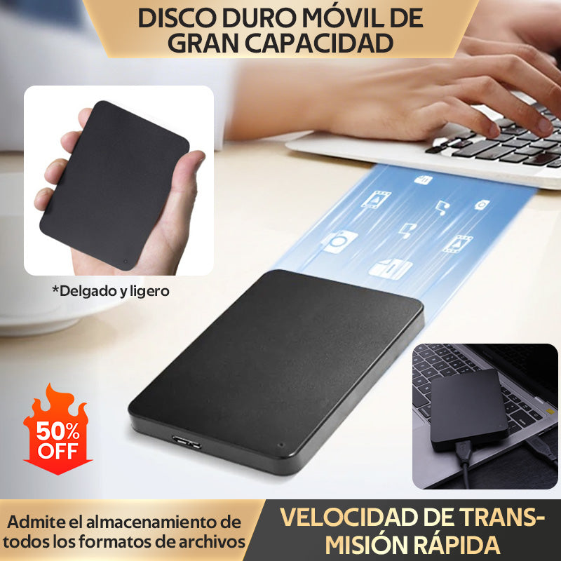 ⚡【Último día con 50% de descuento】Disco duro móvil de ultra alta capacidad de 20 TB