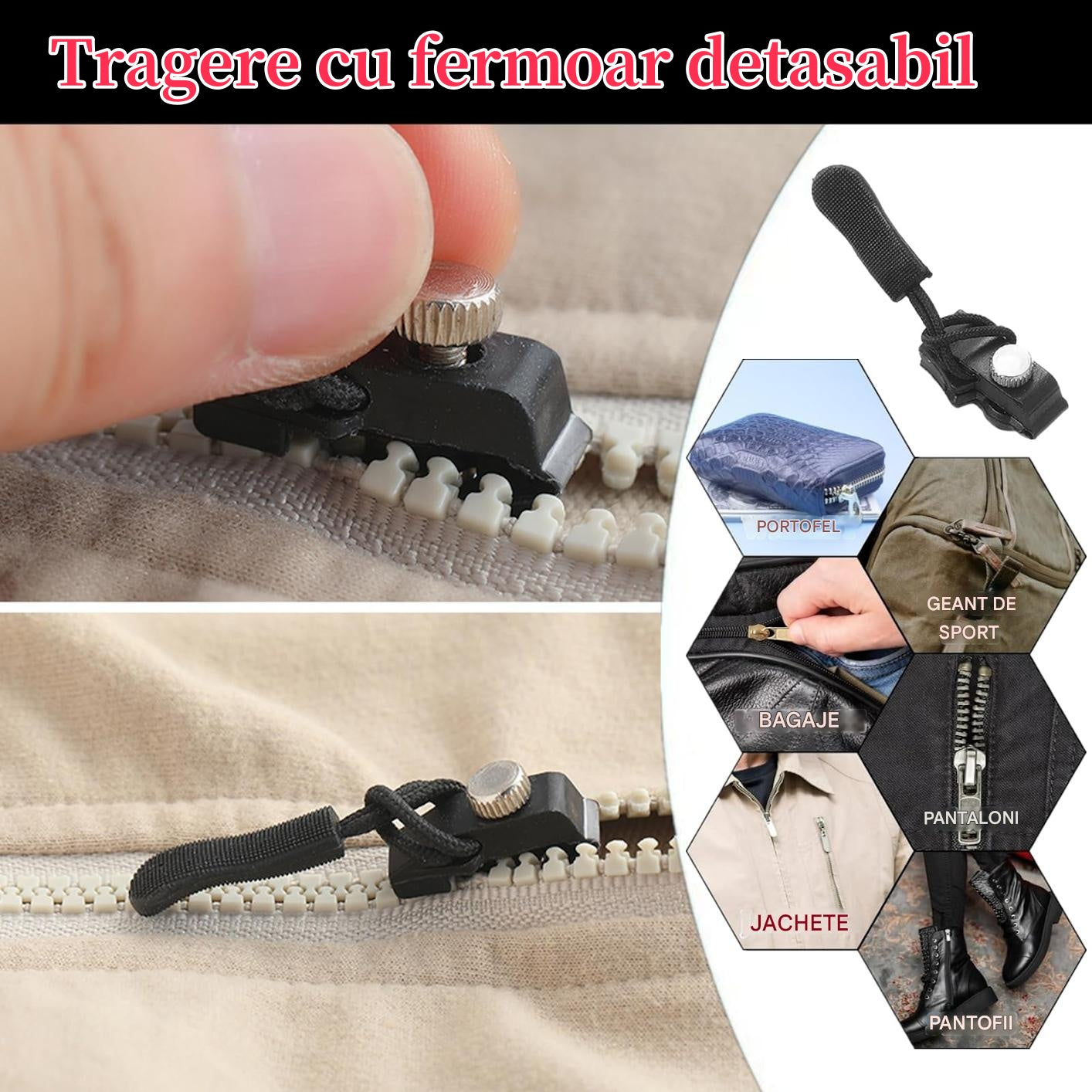 🛒【Pack de 20 unidades】Herramienta universal de reparación de cremalleras