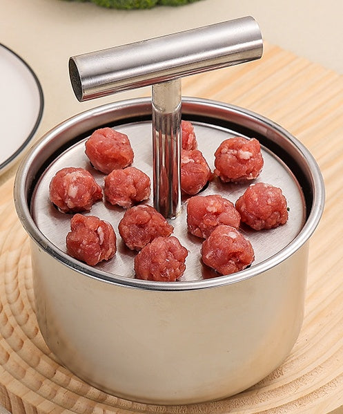 🔥Envío rápido🔥Herramienta de cocina/molde para hacer albóndigas de acero inoxidable 304 para el hogar, ideal para albóndigas de carne y pescado🍖🐟