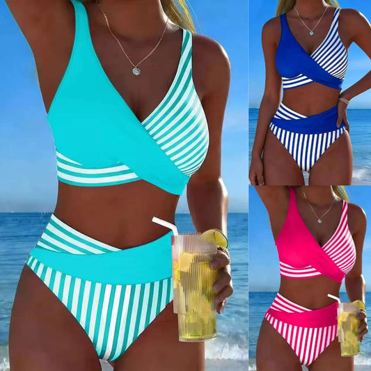 🏖️【40–100 kg】🤩 Nov komplet s potiskanimi kopalkami, hitro sušeč in zračen material, oprijet kroj in moderen videz.
