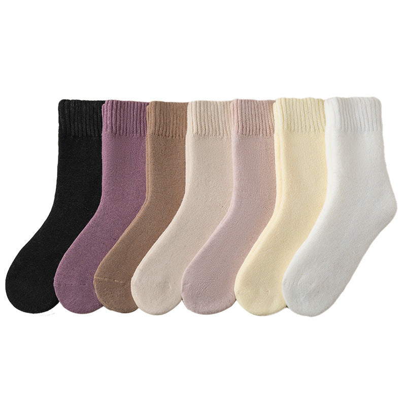 🏆Oferta de invierno🧦Calcetines de lana para mujer, resistentes al pilling, cálidos y cómodos. Paquete de seis unidades.