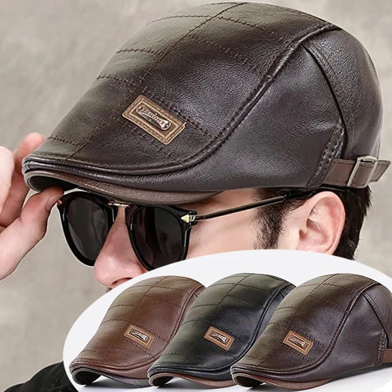 đ§ąMuĆĄka vintage koĆŸna beretka