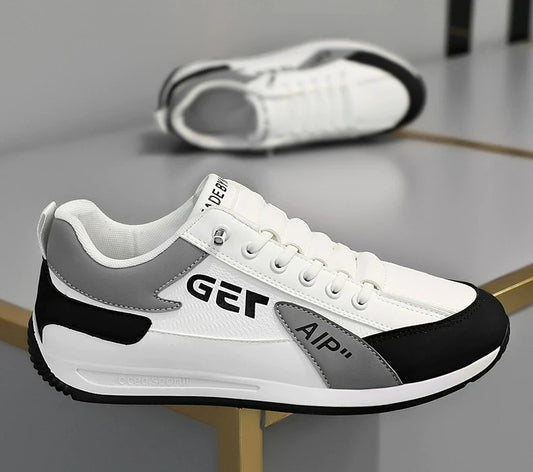 👟👟2024 Nova muška ležerna sportska obuća Prozračna modna obuća za trčanje od PU kože 3718376