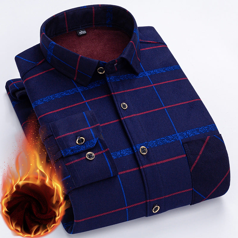 👔 Zimska polovična cijena 🔥【L-5XL】La nueva camisa térmica de terciopelo de doble cara para hombre de otoño e invierno está de moda y es versátil.