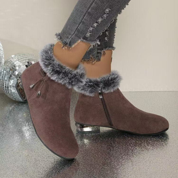 🔥【Popust】Mekane kožne čizme sa srednjom potpeticom – elegantne, udobne i savršene za jesen-zimu!