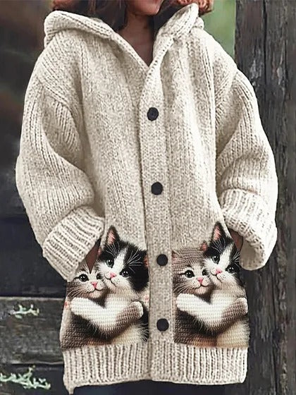 【S-5XL】 Imádnivaló plüss kabát kapucnival és polár béléssel.