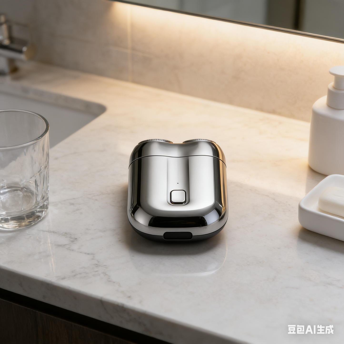 🪒 Nueva afeitadora eléctrica de doble cabezal, portátil, diseño magnético, totalmente lavable, recargable