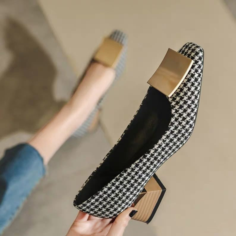 【35-40】👠👩🦰2024 Retro cipele visoke mode visoke pete od 4,5 cm