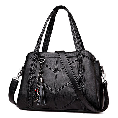 đ Bolso clĂĄsico retro de gran capacidad y mĂșltiples compartimentos para mujer, nuevo modelo 2025 de piel suave