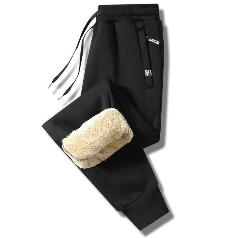 👖【Bestseller🔥】【M-5XL】Męskie zimowe spodnie z owczej wełny 2025, codzienne ciepłe spodnie sportowe.