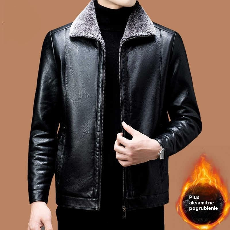 🔥🔥【M-3XL】🧥 Ανδρικό Χειμερινό Μαλακό Χοντρό Μπουφάν από Δέρμα Προβάτων