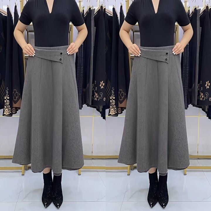 ⏳ Utolsó nap – 50% kedvezmény 🎀【S–4XL】Női őszi/téli midi szoknya