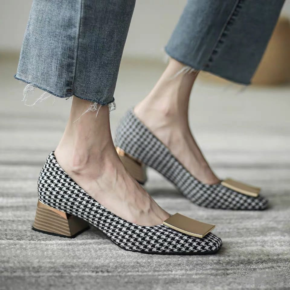 【35-40】👠👩🦰2024 Retro cipele visoke mode visoke pete od 4,5 cm