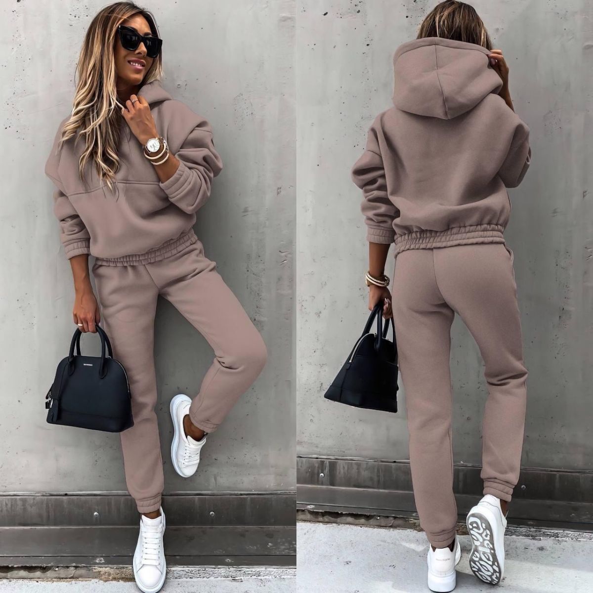 💕 【S-XL】Κομψό, δίχωρο αθλητικό σετ με μακρύ μανίκι, άνετο, στιλάτο και άνετο, ιδανικό για καθημερινή χρήση σε εξωτερικούς χώρους.