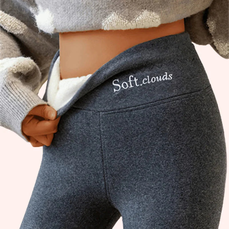 🔥Superventas 【S-5XL】Nueva colección otoño-invierno 2025, Leggings de cashmere de cintura alta y extra gruesos