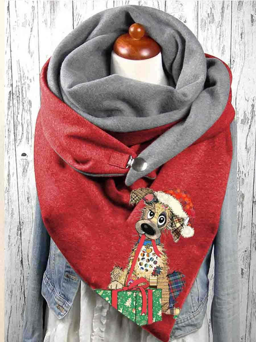 🔥Nuevo Bufanda cálida y cómoda de algodón estampado de invierno【Compra 1 y obten 1 gratis】
