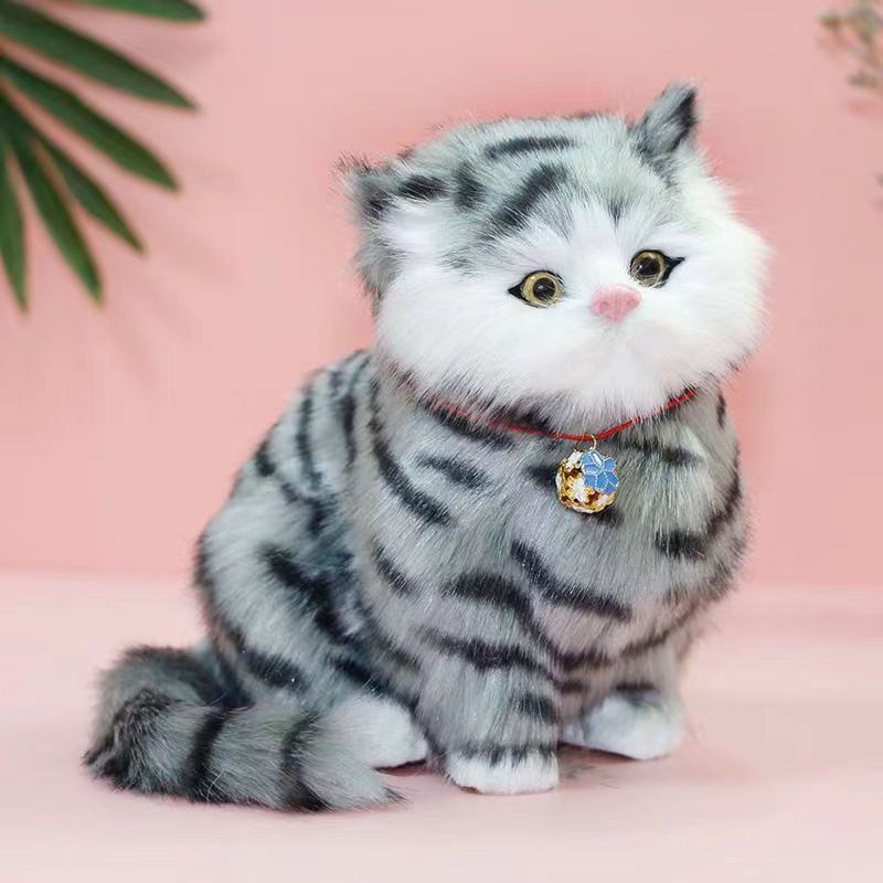 【🎄Božićna ponuda】🐱 Realistična plišana mačkica koja ispušta zvukove igračka