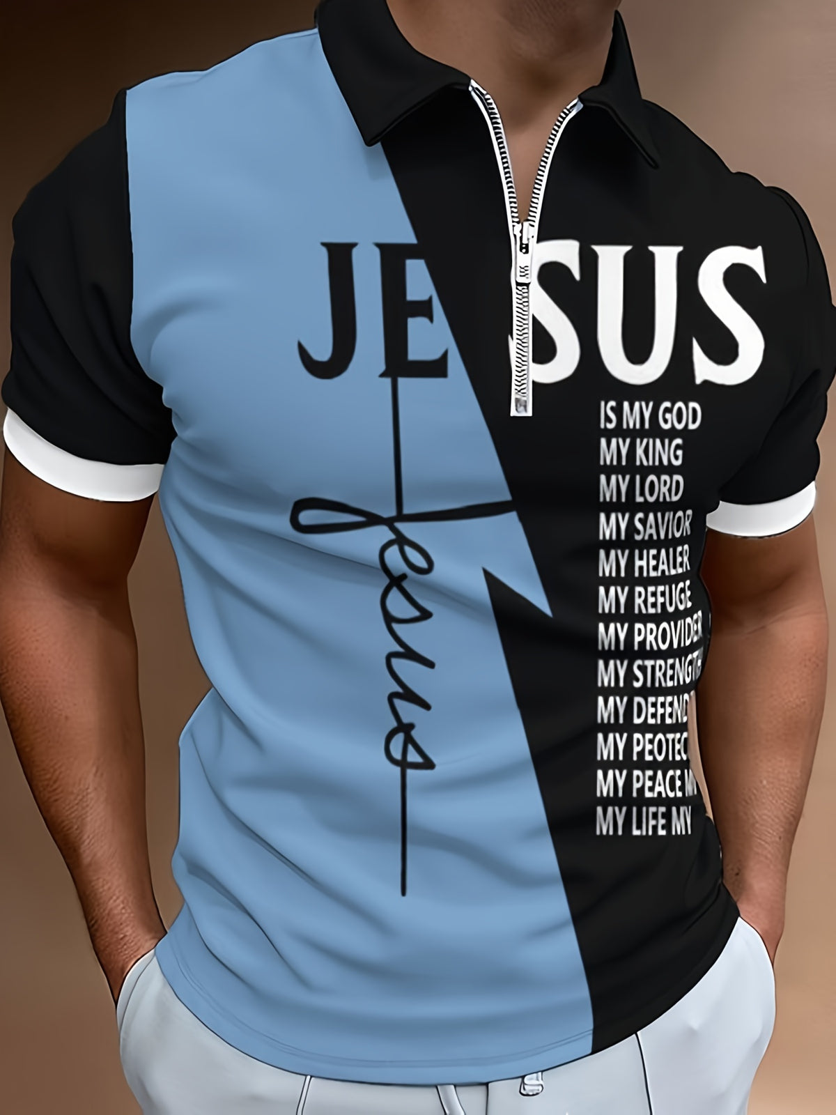 👕【S-5XL】Nova modna muška sportska polo majica s patentnim zatvaračem 3679796