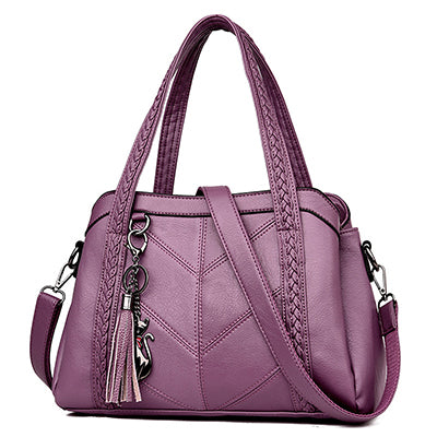 👜 Bolso clásico retro de gran capacidad y múltiples compartimentos para mujer, nuevo modelo 2025 de piel suave