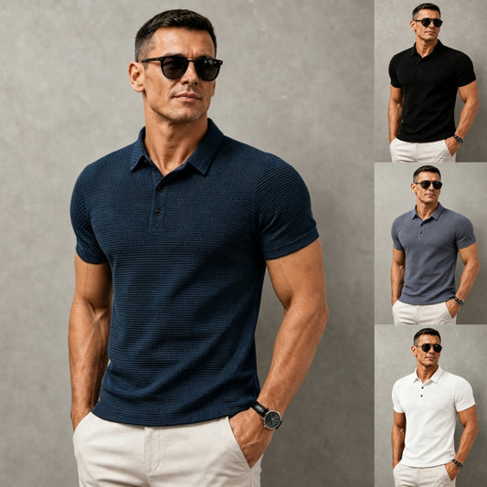 😍Letní bestseller🔥【M–4XL】Nová pánská prodyšná síťovaná košile s krátkým rukávem z ledového hedvábí – pohodlná, lehká a snadno kombinovatelná