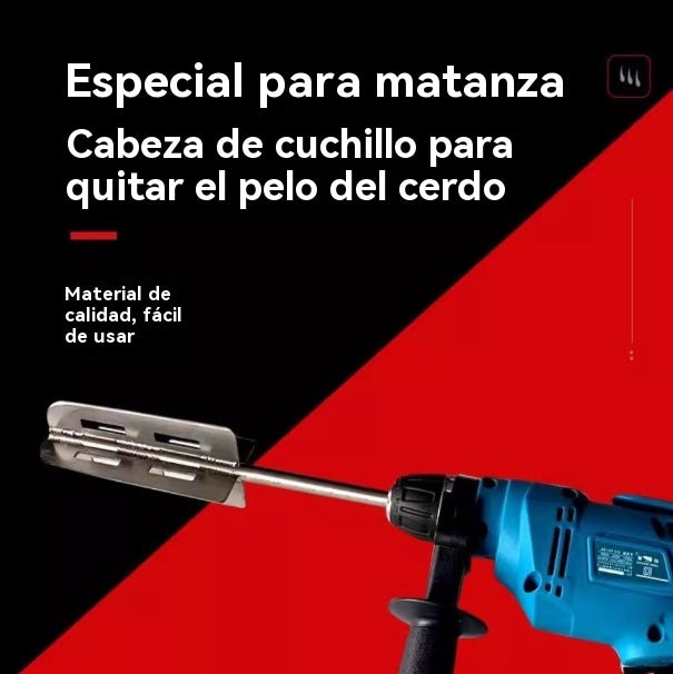 🐷🪒Máquina depilatoria diseñada para matadero, raspador eléctrico para cerdos, herramienta potente para eliminar el pelo de los cerdos.