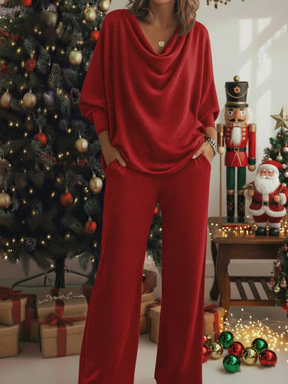 🔥 【S-3XL】Άνετο, φαρδύ casual σετ δύο τεμαχίων
