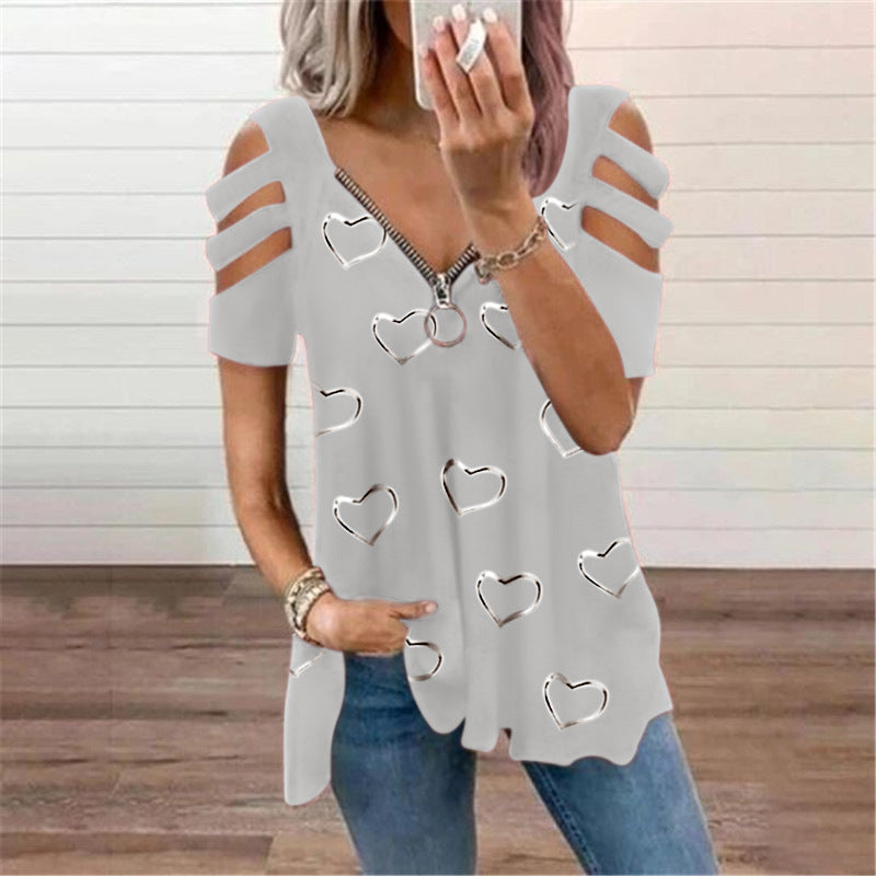 🔥Dobírka【S–5XL】Nová módní dámská halenka s potiskem na léto