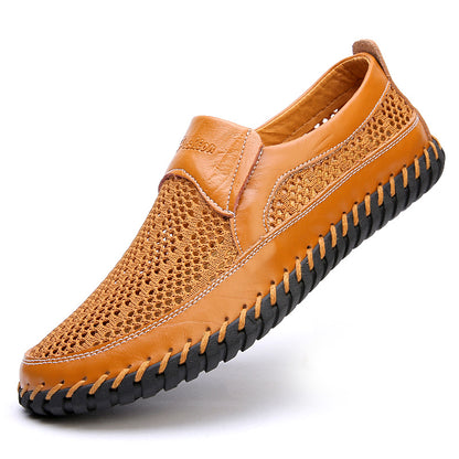 【38-48】👞Nove proljetne i ljetne muške mrežaste kožne cipele-velike veličine, otporne na znoj i mirise, prozračne i udobne