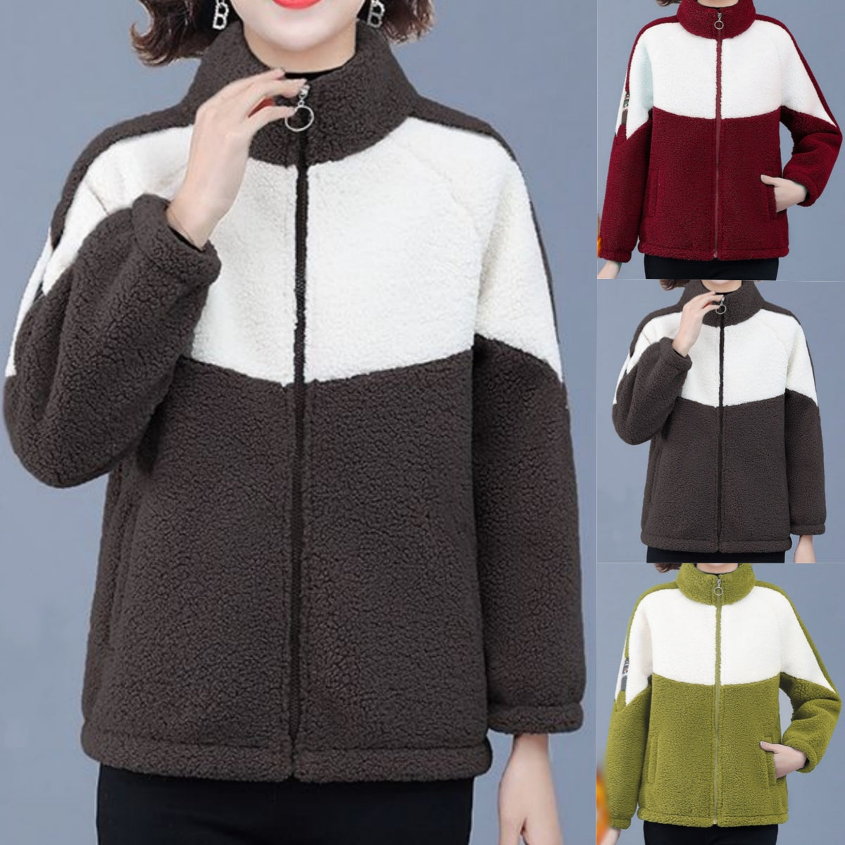 ❄️【S-3XL】Abrigo de mujer de felpa de cordero gruesa, nuevo modelo otoño-invierno 2025