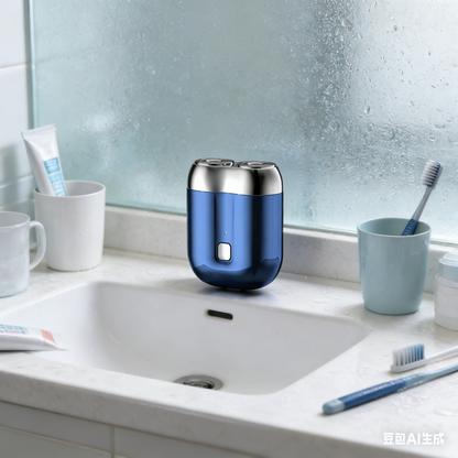 🪒 Nueva afeitadora eléctrica de doble cabezal, portátil, diseño magnético, totalmente lavable, recargable