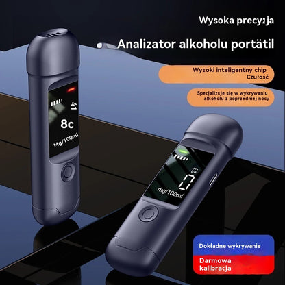 🍷 Przenośny, precyzyjny alkomat – Sprawdź poziom alkoholu przed jazdą