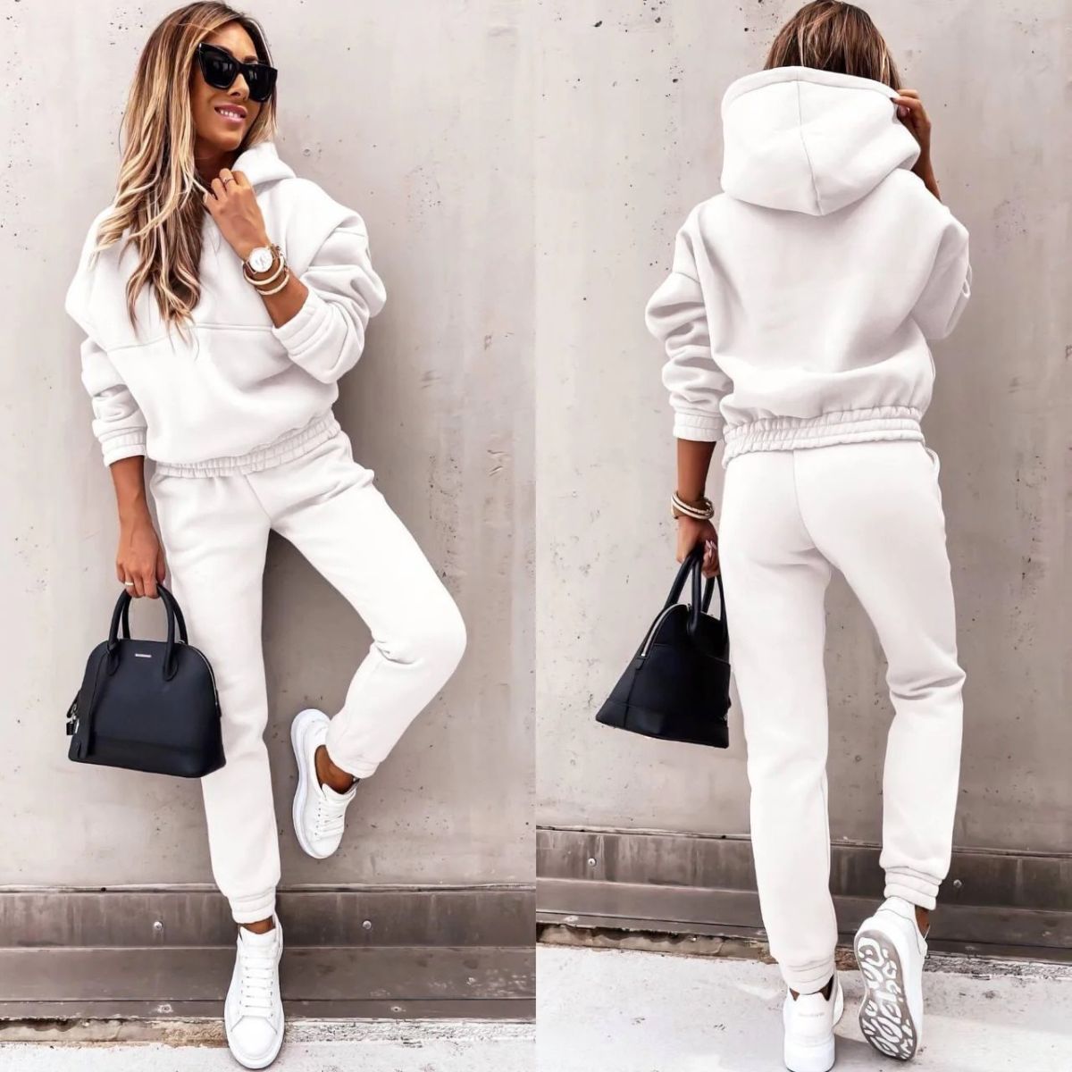💕 【S-XL】Κομψό, δίχωρο αθλητικό σετ με μακρύ μανίκι, άνετο, στιλάτο και άνετο, ιδανικό για καθημερινή χρήση σε εξωτερικούς χώρους.