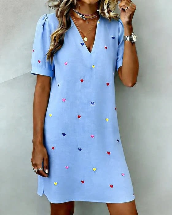 👚 Nowość -50%【S-4XL】Letnia lniano-bawelniana sukienka z nadrukiem, przewiewna i wygodna, dopasowany i uniwersalny krój