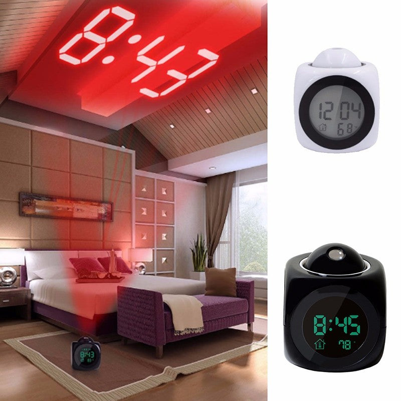 ⏰【Compra 1 y recibe 1 gratis】⏳ Reloj proyector multifunción — hora, alarma, temperatura y clima en tu pared o techo