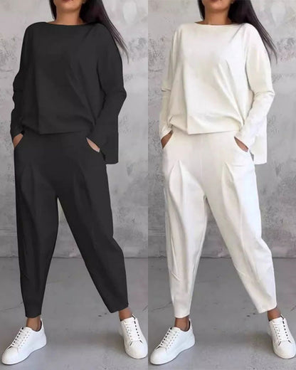 💖✨【S-5XL】Novi jednostavni pamučni ženski komplet odijela