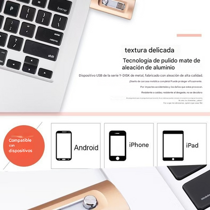 ⚡【Último día con 50% de descuento】⚡Pendrive 4 en 1 Pro para dispositivos iPhone / iPad  / PC/ Android
