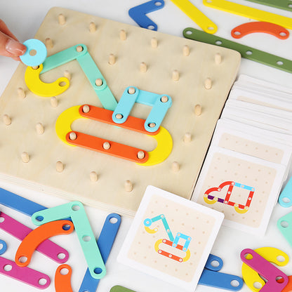 😊  Rompecabezas Montessori , Juguete educativo e interactivo para padres e hijos.