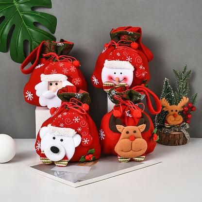 🎁🔔【Kupite 2, dobijte 2 besplatno】🦌🎅🏼Slatki uzorak božićne darovne vrećice Djeda Božićnjaka