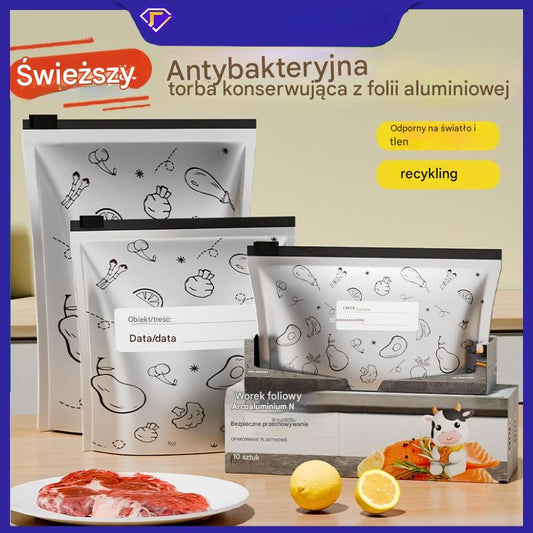 🔥🔥 Antybakteryjna torba z folii aluminiowej, bardzo wygodna w użyciu, pojedynczo pakowana, utrzymuje świeżość