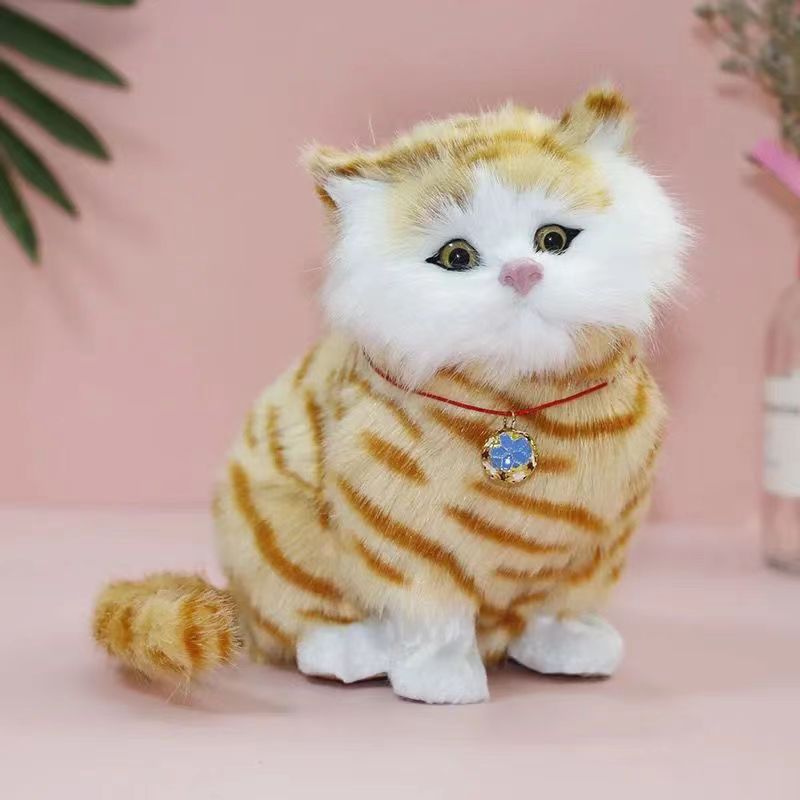 【🎄Božićna ponuda】🐱 Realistična plišana mačkica koja ispušta zvukove igračka