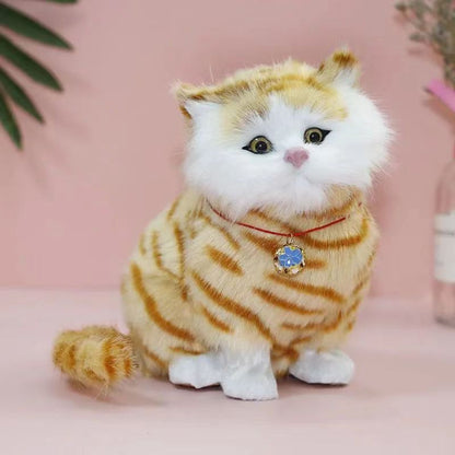 【🎄Božićna ponuda】🐱 Realistična plišana mačkica koja ispušta zvukove igračka