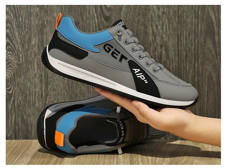 👟👟2024 Nova muška ležerna sportska obuća Prozračna modna obuća za trčanje od PU kože  3718376