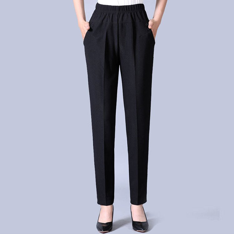 ⏳ Ostatni dzień: 50% zniżki 🔥【45-100 KG】Nowe damskie spodnie z wysokim stanem i prostymi nogawkami,Wersja standardowa/Wersja ocieplana